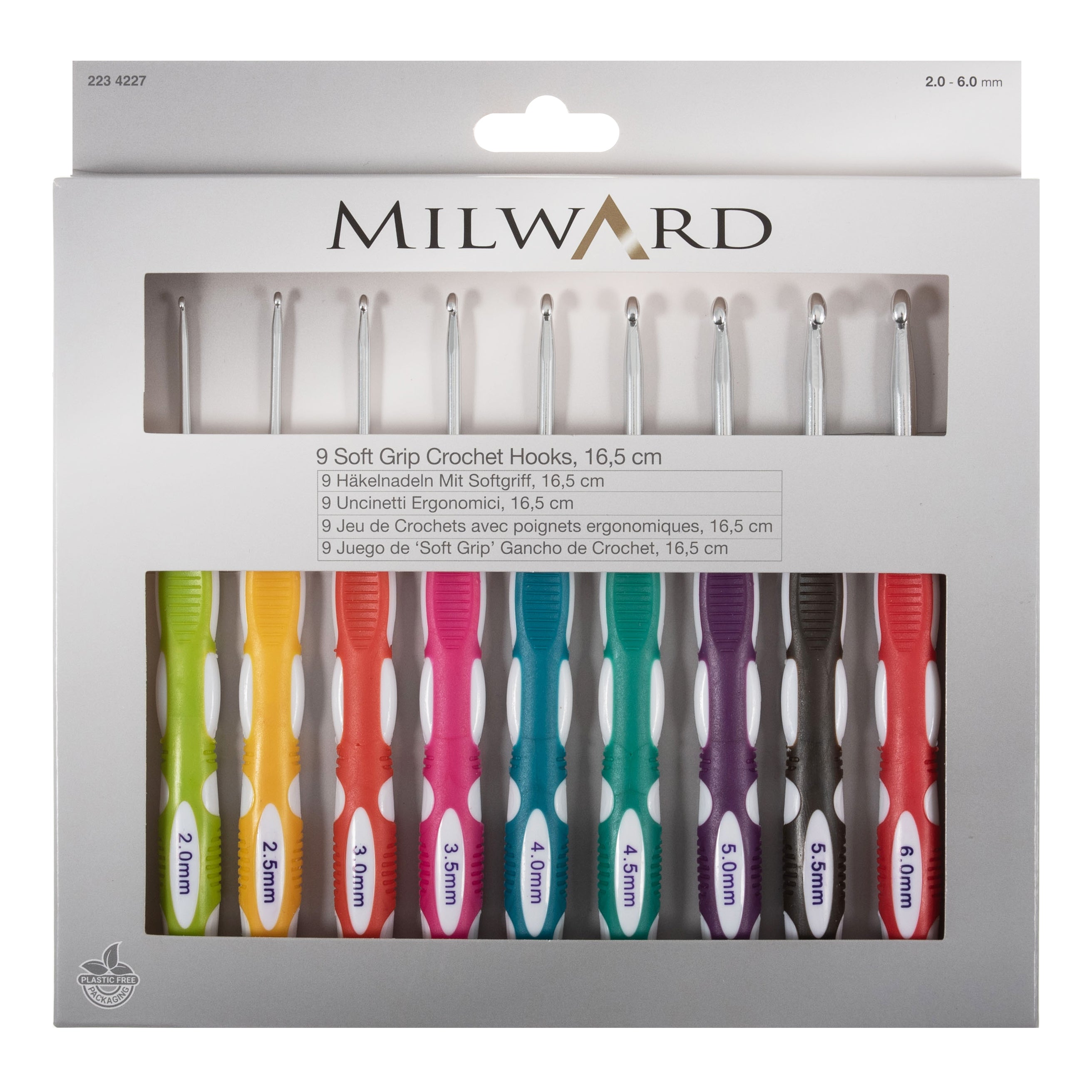 9 Soft Grip Crochet Hooks